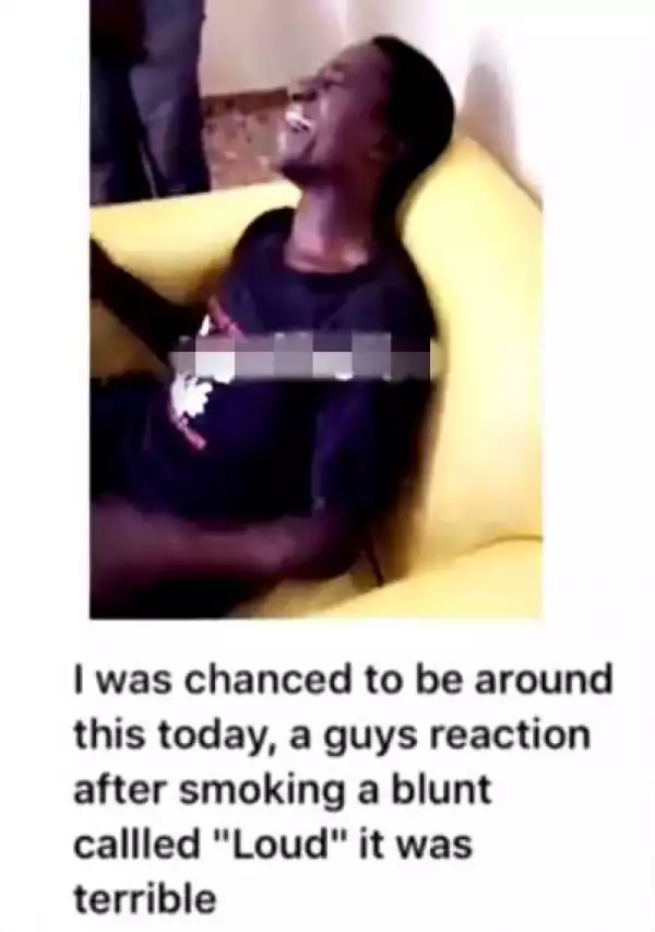 Drug Abuse: Video of Young Man Acting Weird After Smoking 